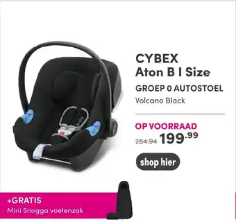 Baby & Tiener Cybex Aton B I Size Groep o Autostoel Volcano Black aanbieding