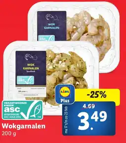 Lidl Wokgarnalen aanbieding