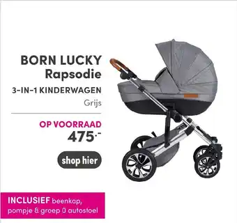 Baby & Tiener Born Lucky Rapsodie 3-in-1 Kinderwagen aanbieding