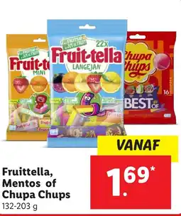 Lidl Fruittella, Mentos of Chupa Chups aanbieding