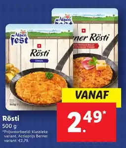 Lidl Rösti aanbieding