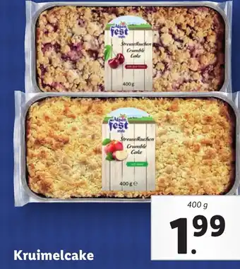 Lidl Kruimelcake aanbieding