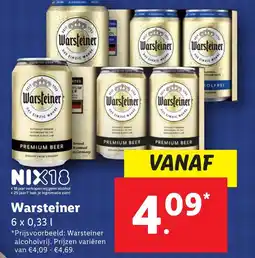 Lidl Warsteiner aanbieding