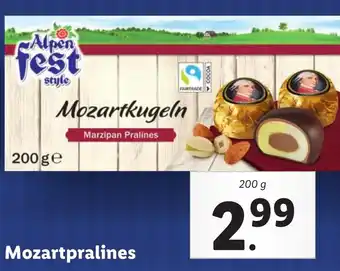 Lidl Mozartpralines aanbieding