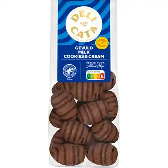 Albert Heijn Delicata Paaseitjes gevuld melk cookies & cream aanbieding