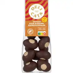 Albert Heijn Delicata Paaseitjes gevuld puur karamel espresso aanbieding