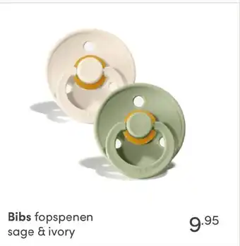 Baby & Tiener Bibs fopspenen sage and ivory aanbieding