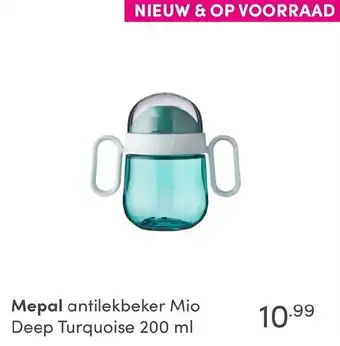 Baby & Tiener Mepal Antilekbeker Mio Deep Turquoise 200ml aanbieding