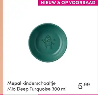 Baby & Tiener Mepal kinderschaaltje Mio Deep Turquoise 300ml aanbieding