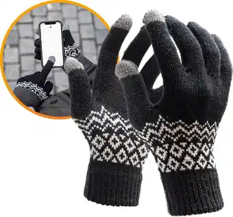 ANWB R2B Touchscreen Handschoenen Winter Zwart Zwart aanbieding