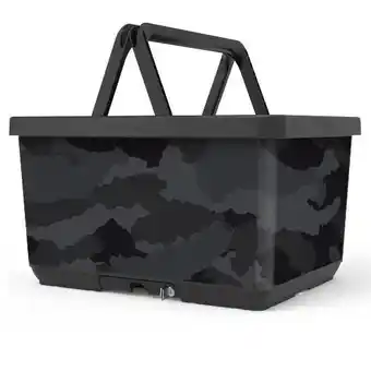 ANWB Basky Fietsmand Camo Black Oranje aanbieding