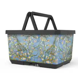 ANWB Basky Fietsmand Van Gogh Bloesem Blauw aanbieding