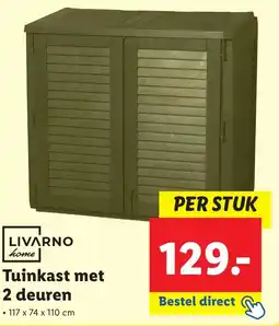 Lidl Tuinkast met 2 deuren aanbieding