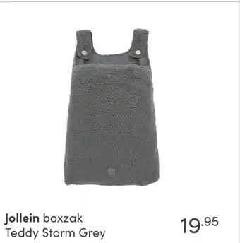 Baby & Tiener Jollein boxzak Teddy Storm Grey aanbieding