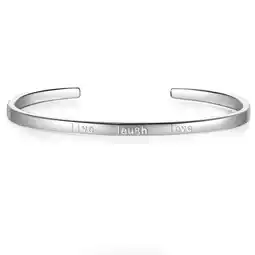 Douglas Glanzstücke München Zilveren armband Live laugh love Sterling zilver in Zilver aanbieding