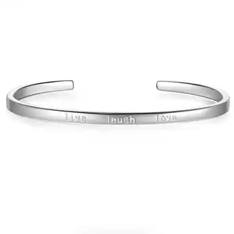 Douglas Glanzstücke München Zilveren armband Live laugh love Sterling zilver in Zilver aanbieding