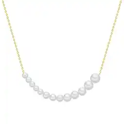 Douglas Valero Pearls Parel ketting Sterling zilver Gekweekte zoetwaterparels in Geelgoud aanbieding