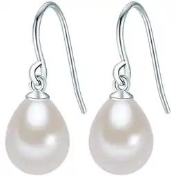 Douglas Valero Pearls Parel oorbellen Sterling zilver Gekweekte zoetwaterparels in Zilver aanbieding