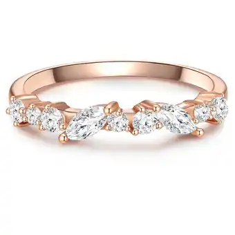 Douglas Glanzstücke München Zilveren ring Sterling zilver Zirkonia in Roségoud aanbieding