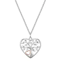 Douglas Glanzstücke München Ketting Levensboom Sterling zilver in Zilver/roségoud aanbieding