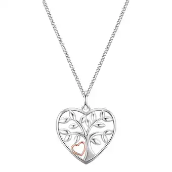 Douglas Glanzstücke München Ketting Levensboom Sterling zilver in Zilver/roségoud aanbieding