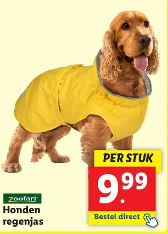 Lidl Zoofari Honden regenjas aanbieding