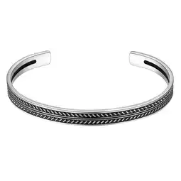 Douglas True Rebels Armband van Edelstaal in Zilver/zwart aanbieding