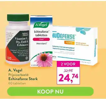 Holland & Barrett A.Vogel Echinaforce Sterk 2*60 tabs aanbieding