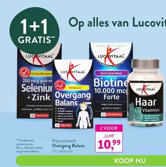 Holland & Barrett Lucovitaal  Overgang Balans 2*30 tabs aanbieding