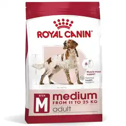 Zooplus 15 + 3kg Gratis! Medium Adult Royal Canin Hondenvoer aanbieding