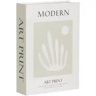 Leen Bakker Opbergboek Modern art - groen - 5x23x16 cm - Leen Bakker aanbieding