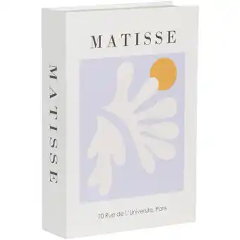 Leen Bakker Opbergboek Matisse - lila - 5x23x16 cm - Leen Bakker aanbieding