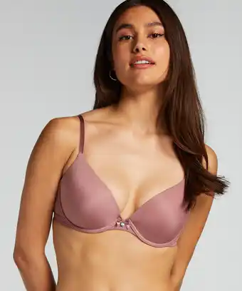 Hunkemoller Hunkemöller Voorgevormde beugel bh Plunge Roze aanbieding