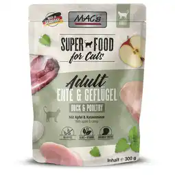 Zooplus 6x 300g MAC's Cat Pouch Eend & Gevogelte natvoer voor katten aanbieding