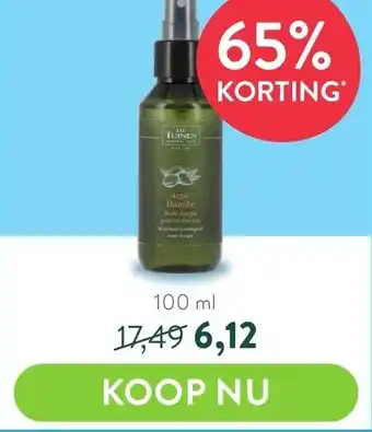 Holland & Barrett De Tuinen Argan Haarolie 100ml aanbieding