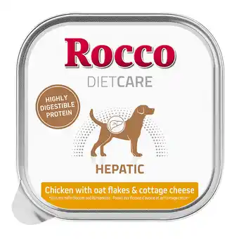 Zooplus 20x150g Rocco Diet Care Hepatic Kip met Havermout & Cottage Cheese Kuipje Honden Natvoer aanbieding