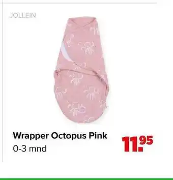 Baby-Dump Wrapper Octopus Pink aanbieding