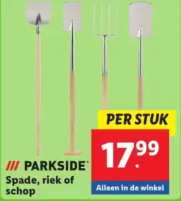 Lidl Spade, riek of schop aanbieding