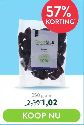 Holland & Barrett Holland & Barrett Good Stuff Dadels 250g aanbieding