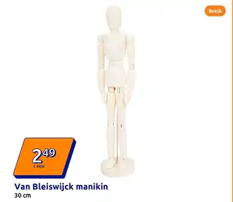 Action Van Bleiswijck manikin aanbieding