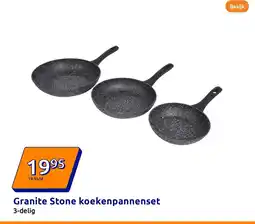 Action Granite Stone koekenpannenset aanbieding