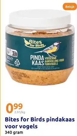 Action Bites for Birds pindakaas voor vogels aanbieding