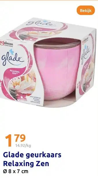 Action Glade geurkaars Relaxing Zen aanbieding