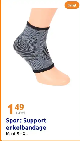 Action Sport Support enkelbandage aanbieding