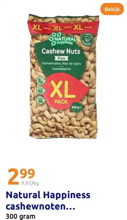 Action Natural Happiness cashewnoten aanbieding