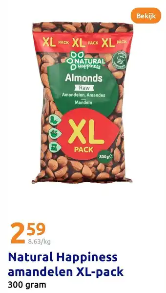 Action Natural Happiness amandelen XL-pack aanbieding