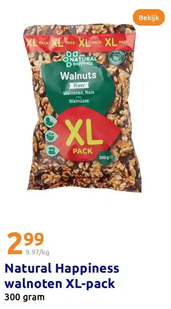 Action Natural Happiness walnoten XL-pack aanbieding