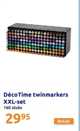 Action Déco Time twinmarkers XXL set aanbieding