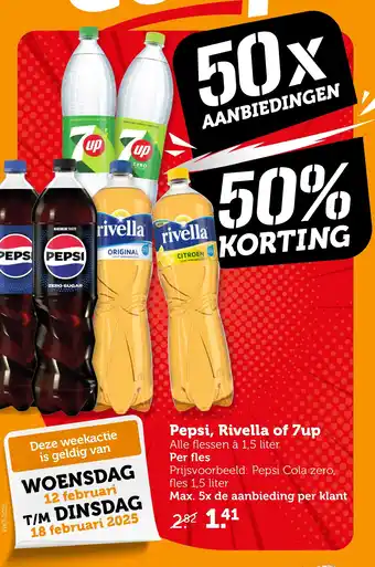 Coop Pepsi, Rivella of 7up aanbieding