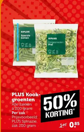 Coop Plus kook groenten aanbieding